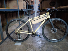 #1704 – 4130 All-Road V2 / 12-Speed / UDH | Tan / Riser Bars / 700c + Carbon Fork & Accessories (Size 47cm, Like-New)