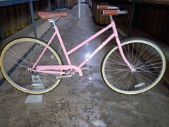 #1706 – City Bike Single Speed | Bubble Gum / 700c (Size 53cm, Like-New)