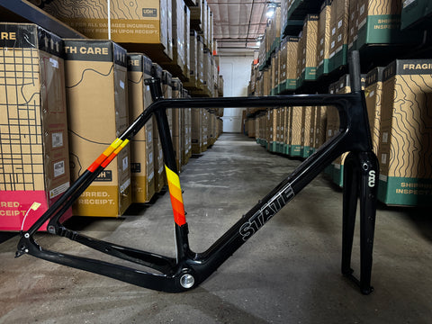 #1416 – Carbon All-Road (v1) Frameset | Black/Ember (Size 59cm / XL, Very Good Condition)