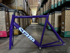 #1422 – 6061 Black Label v3 Frameset | Purple/White (Size 61cm, Good Condition)