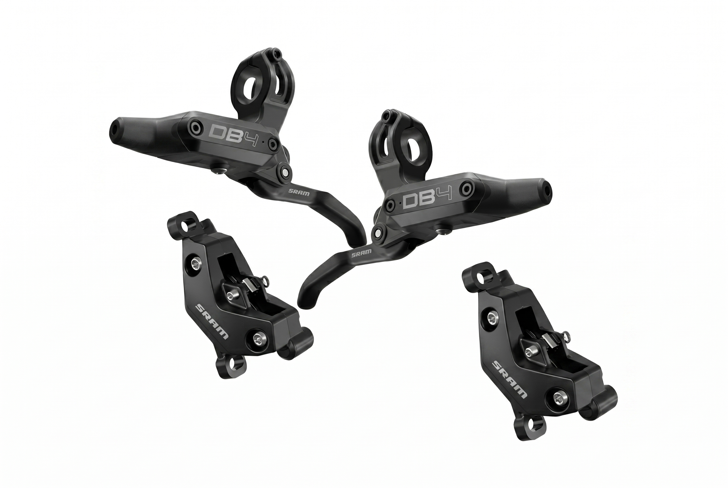 SRAM DB4 Hydraulic Disc Brake Set | Front & Rear MTB Brakes