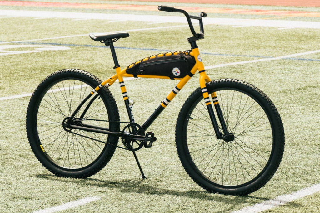 #NFL+PIT – NFL Collection | Klunker Bike + Bag Combo – Pittsburgh Steelers (Photo Model – Like-New)
