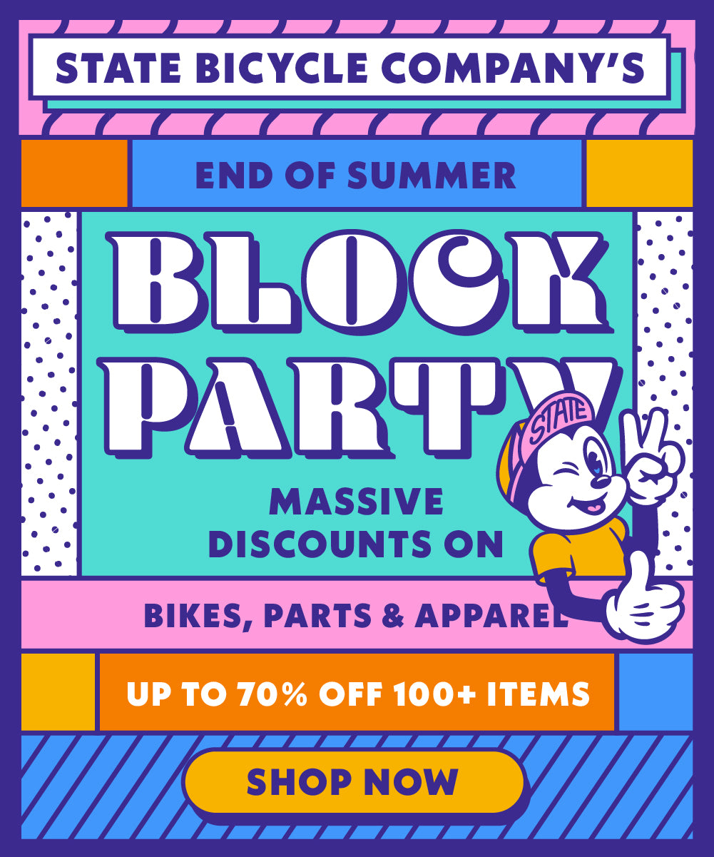 "Rev up your ride with our End of Summer Block Party: Up to 70% off on bikes, accessories, and exclusive collaborations! Labor Day savings await."