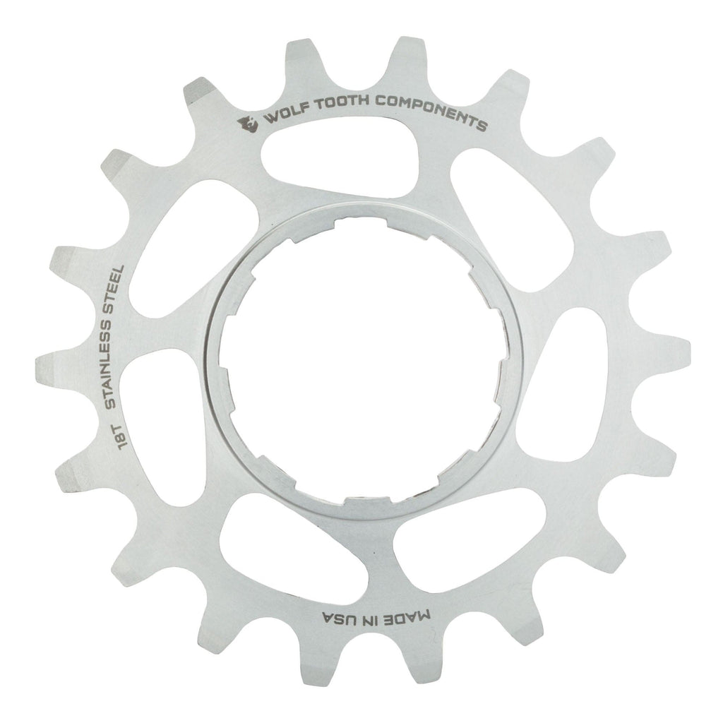 Stainless Steel Single Speed Conversion Cog by Wolf Tooth