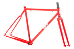 4130 Steel - Fixed Gear / Single-Speed - Frame Set - Tropical Red