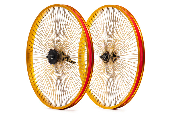 Gold Bike Rims 100 Spoke Bike Rims GOLD BICYCLE 26