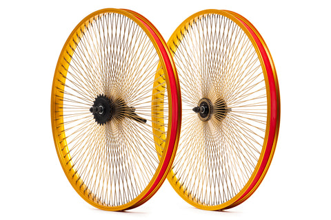 Low Rider 144 Spoke 26 Bicycle Wheels CHROME 144 SPOKE LOWRIDER BICYCLE RIMS 26" FRONT REAR Low Rider 144 Spoke 26 Bicycle Wheels CHROME 144 SPOKE LOWRIDER BICYCLE RIMS 26" FRONT REAR