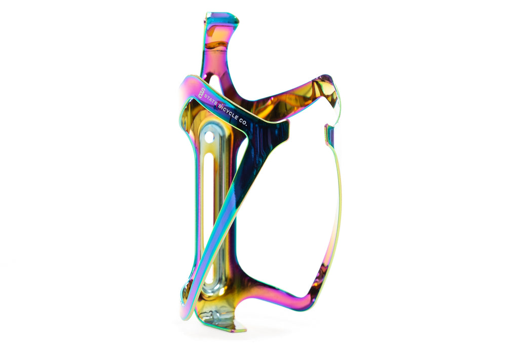 State Bicycle Co. - Metallic Series Bottle Cage - Galaxy / Oil Slick