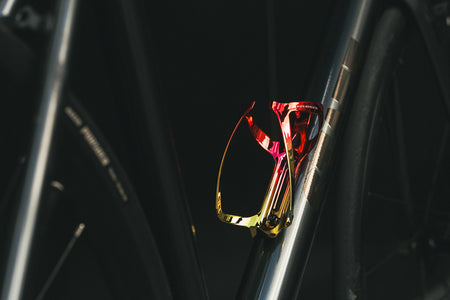 product State Bicycle Co. - Metallic Series Bottle Cage - "Mr. Stark" (Red / Gold)