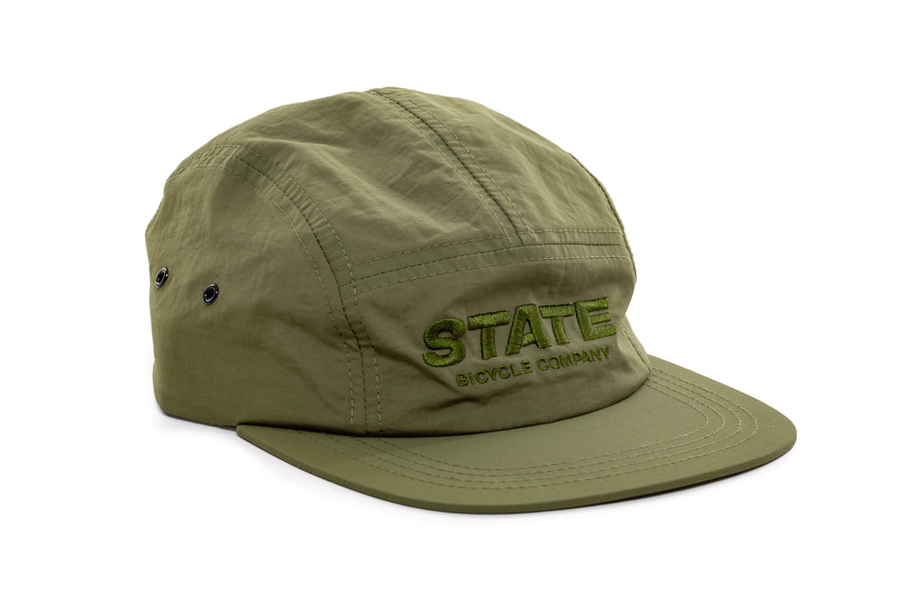 State Bicycle Co. - Nylon Runner's 5-Pannel Hat (Olive)