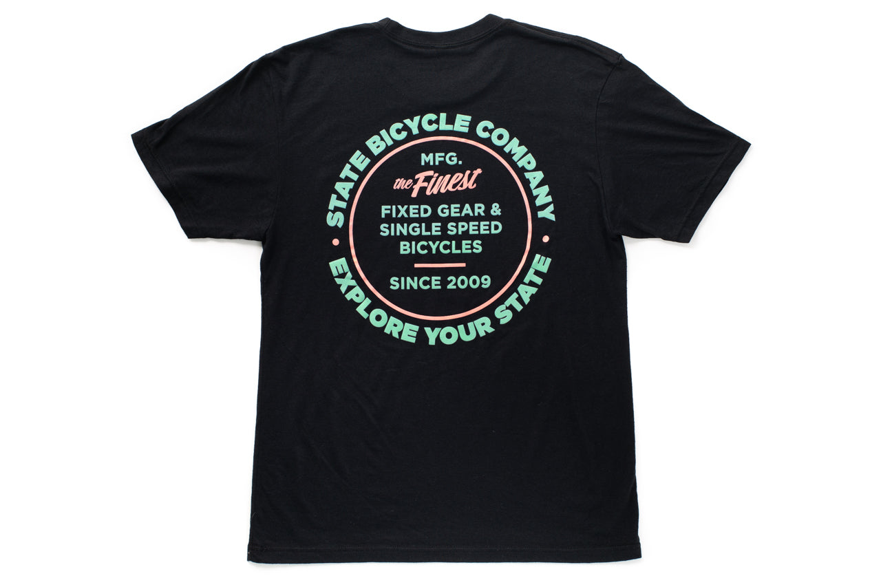 fixed gear shirt State Bicycle Co. - Manufacturing The Finest - Premium T-Shirt (Miami Vice)
