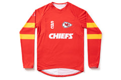 #NFLJ-KC – NFL Collection | Long Sleeve MTB Jersey – KC Chiefs (Size Small, Like-New – Washed for Photos)