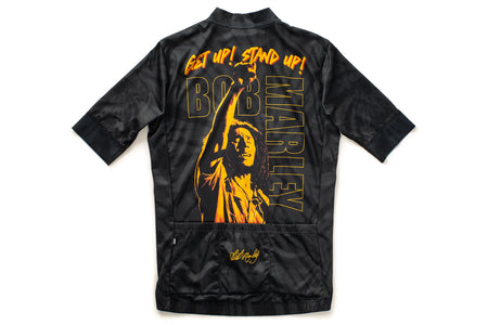 product State Bicycle Co. x Bob Marley - "Get Up, Stand Up" Black Tie-Dye Jersey