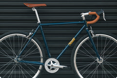 4130 Steel - Fixed Gear / Single-Speed - Frame Set - Navy / Gold