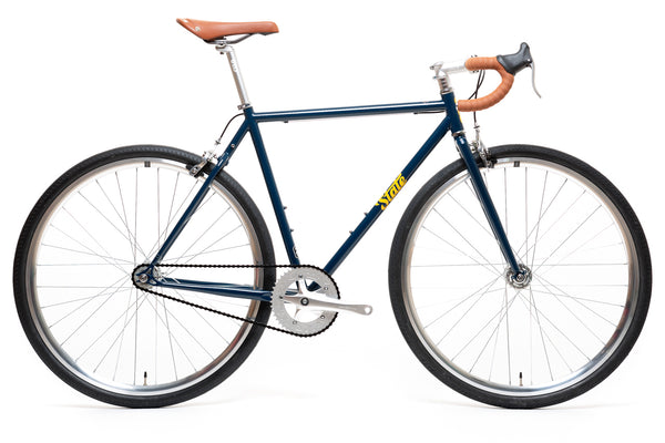 fixed gear bike shoes 4130 - Navy / Gold – (Fixed Gear / Single-Speed)