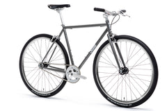 #OBI – 4130 Fixed-Gear / Single Speed | Hammered Powdercoat w/ Riser Bars & Silver Wheels (Size 52cm, Brand New / Open Box Item)