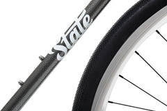 #OBI – 4130 Fixed-Gear / Single Speed | Hammered Powdercoat w/ Riser Bars & Silver Wheels (Size 52cm, Brand New / Open Box Item)