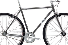 #OBI – 4130 Fixed-Gear / Single Speed | Hammered Powdercoat w/ Riser Bars & Silver Wheels (Size 52cm, Brand New / Open Box Item)