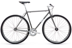 #OBI – 4130 Fixed-Gear / Single Speed | Hammered Powdercoat w/ Riser Bars & Silver Wheels (Size 52cm, Brand New / Open Box Item)