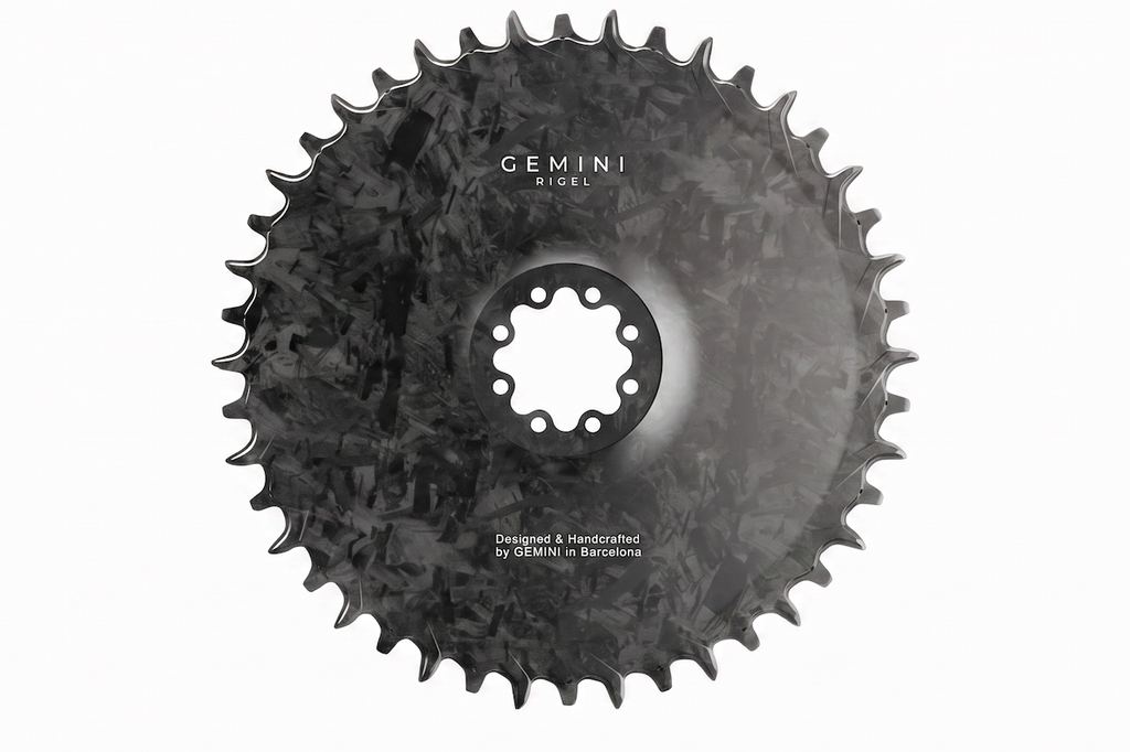 Gemini RIGEL Carbon Chainring — SRAM 8-Bolt Direct Mount, 6.5mm Offset