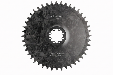 Gemini RIGEL Carbon Chainring — SRAM 8-Bolt Direct Mount, 6.5mm Offset