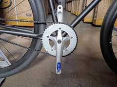 #1721 – 4130 Fixed Gear / Single Speed | Black Mirror / Drops (52cm, Used, New Components)