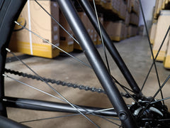 #1721 – 4130 Fixed Gear / Single Speed | Black Mirror / Drops (52cm, Used, New Components)