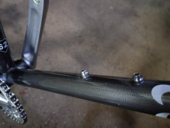 #1723 – 4130 Fixed Gear / Single Speed | Hammered Raw / Drops (62cm, Excellent Used)