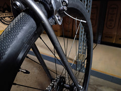 #1723 – 4130 Fixed Gear / Single Speed | Hammered Raw / Drops (62cm, Excellent Used)