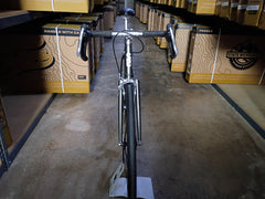 #1723 – 4130 Fixed Gear / Single Speed | Hammered Raw / Drops (62cm, Excellent Used)