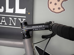 #1726 – Titanium Track Bike | Carbon GRT Wheels / Aerodash Crankset / Drops (58cm, Open Box)