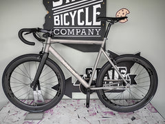 #1726 – Titanium Track Bike | Carbon GRT Wheels / Aerodash Crankset / Drops (58cm, Open Box)
