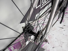 #1726 – Titanium Track Bike | Carbon GRT Wheels / Aerodash Crankset / Drops (58cm, Open Box)