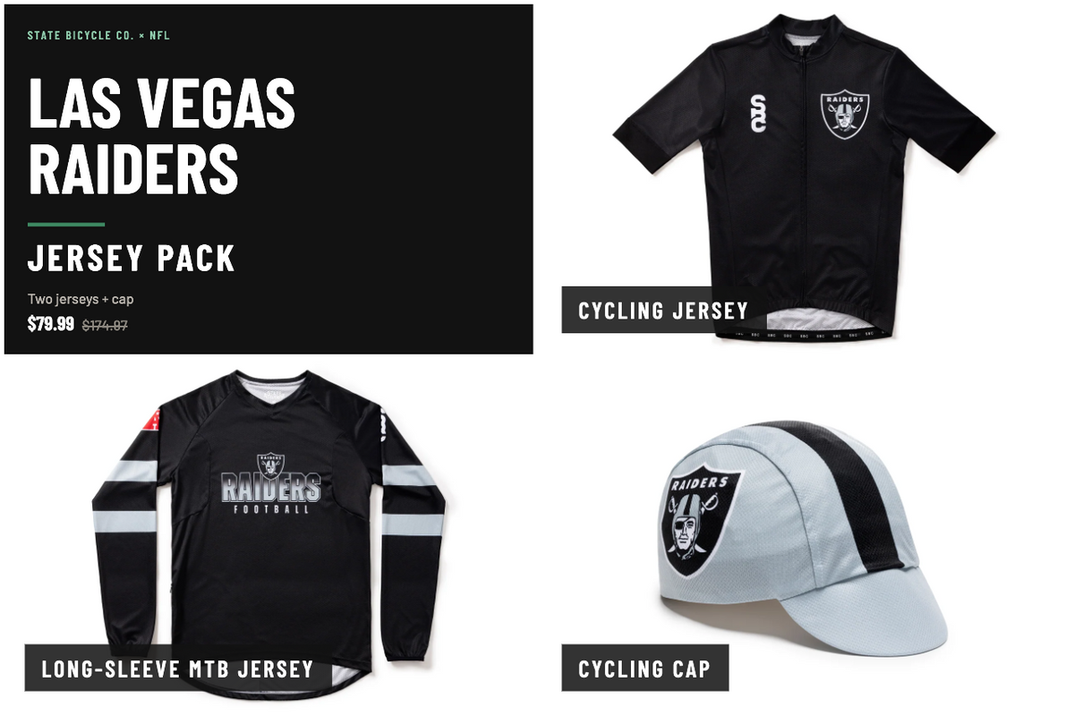 State Bicycle Co. | NFL Collection - Jersey Pack - Las Vegas Raiders