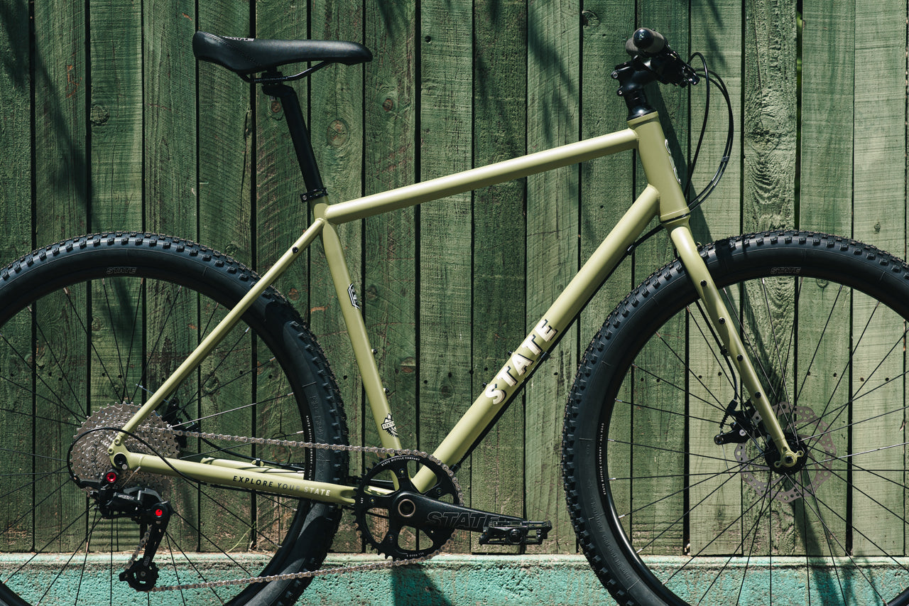 Olive green top road bike