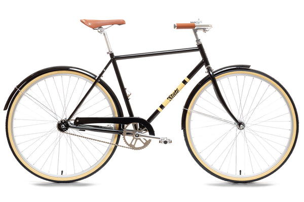 citybike caen City Bike - The Black & Tan (Single-Speed) Small (48 cm - Riders 5'6"