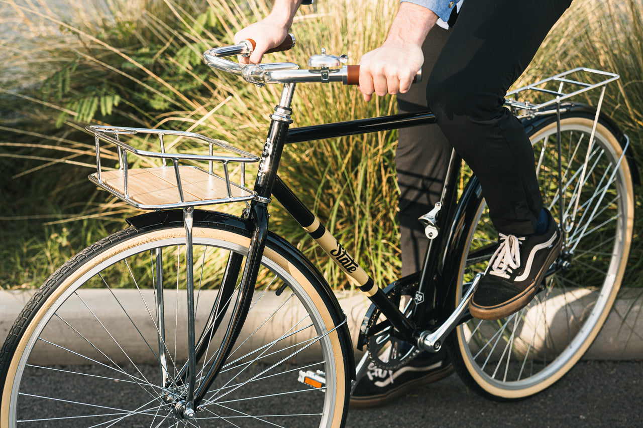 Roadster Cycle City Bike Bicycle Single Speed Black For Adults New