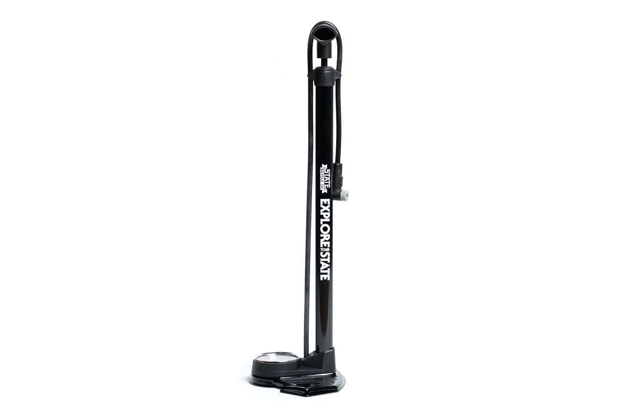 MOHEGIA Bike Floor Pump with Gauge,Air Bicycle Pump Inflator with High  Pressure 160 PSI,Fits Schrader and Presta Valve