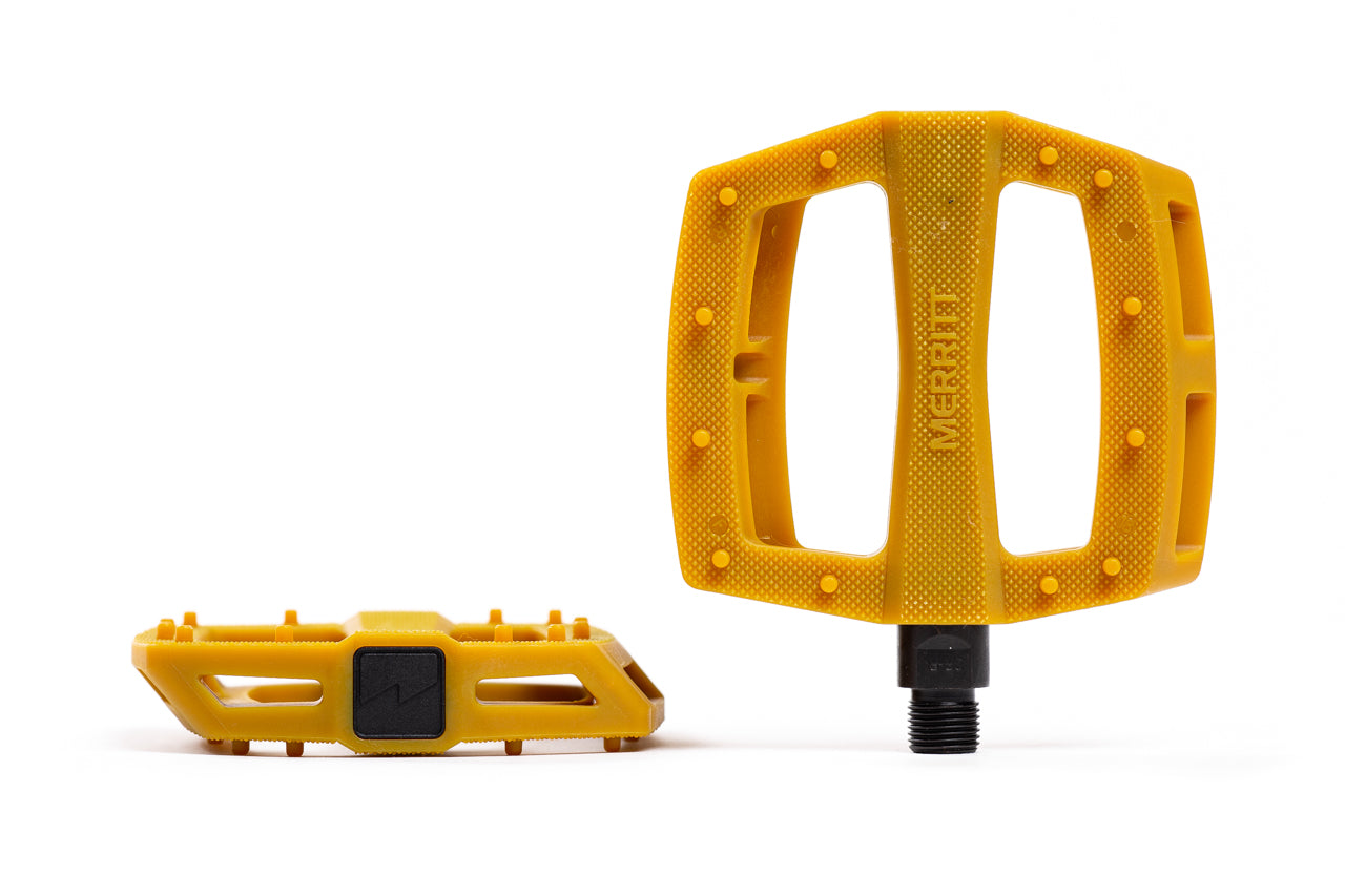 flat pedals yellow Merritt