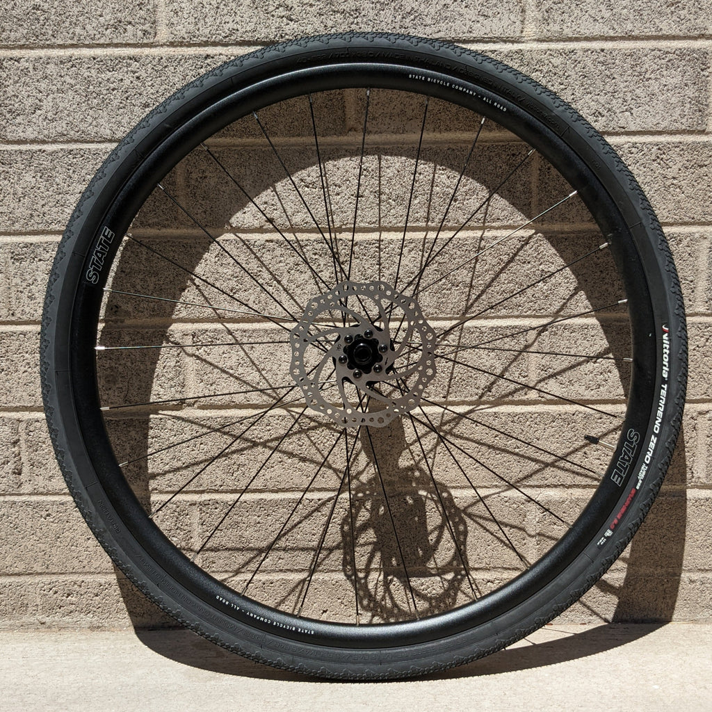 #568- All Road Wheel 700c - Front only - with Tire, Tube & Rotor - Brand New Take-Offs