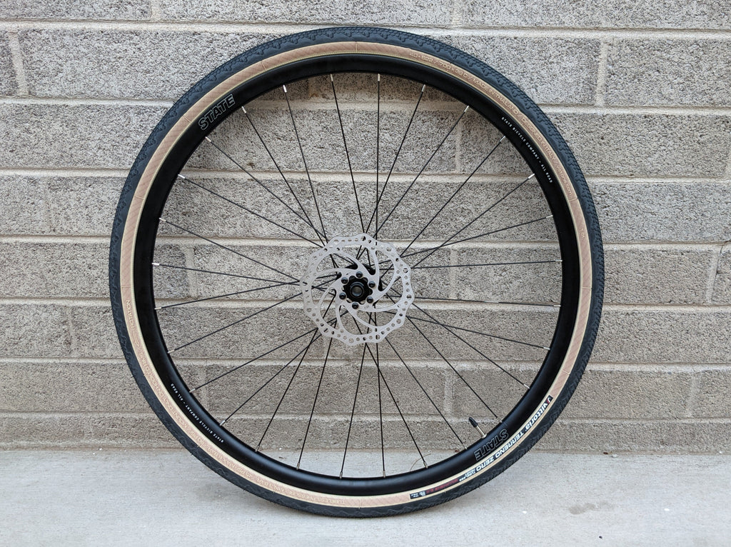 #595- All Road Wheel 700c - Front only - with Tire, Tube & Rotor - Brand New Take-Offs