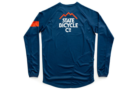 product State Bicycle Co. - "Mountains" - All-Road Long-Sleeve Tech-T Jersey - Sustainable Clothing Collection