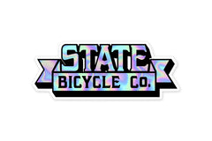 State Bicycle Co. - Holographic Ribbon Logo Sticker