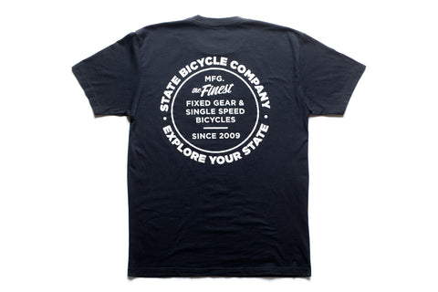 State Bicycle Co. - "Manufacturing The Finest" - Premium T-Shirt (Black)