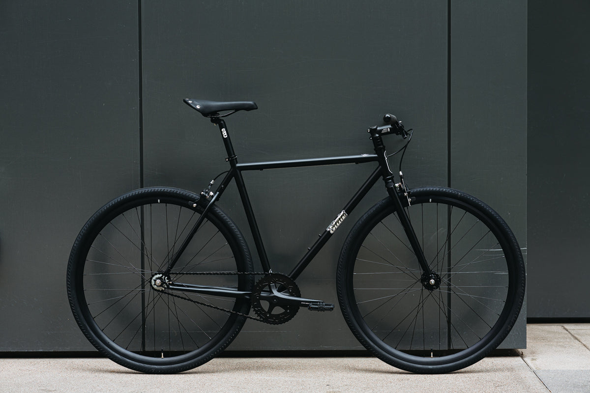 4130 - Matte Black / Mirror – (Fixed Gear / Single-Speed)