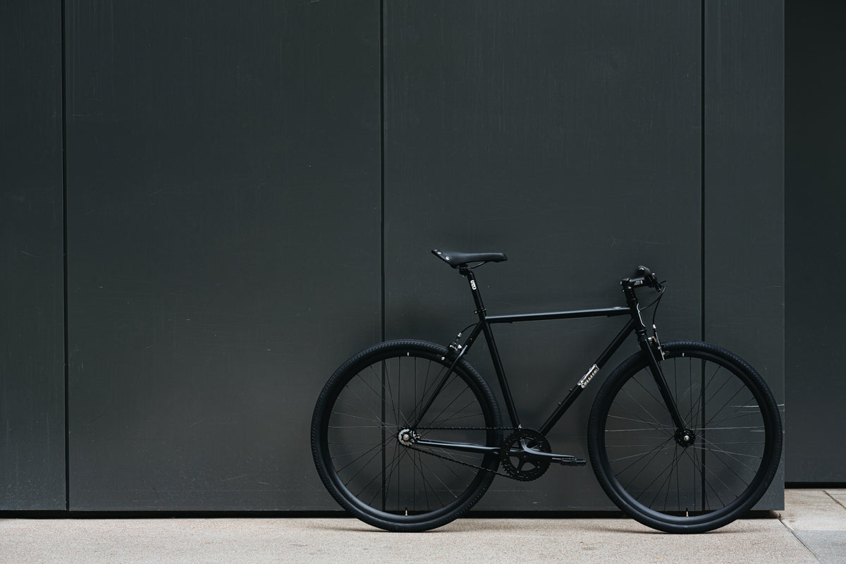 4130 - Matte Black / Mirror – (Fixed Gear / Single-Speed)