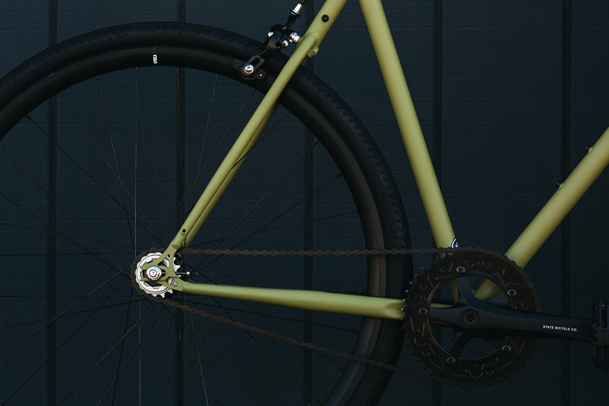 4130 - Matte Olive – (Fixed Gear / Single-Speed)