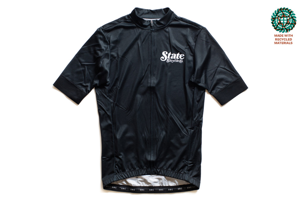 State Bicycle Co. - Peace Jersey  - Sustainable Clothing Collection (Black)