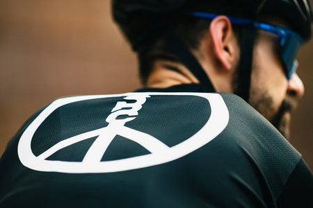 product State Bicycle Co. - Peace Jersey - Sustainable Clothing Collection (Black)