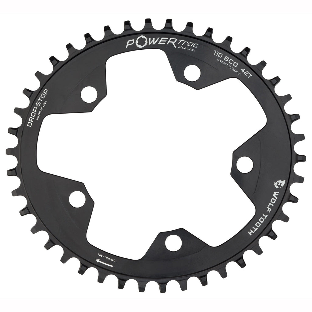 Oval 110 BCD Gravel / CX / Road Chainrings by Wolf Tooth